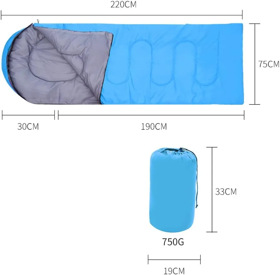 1 Pcs Sleeping Bag 3 Season, Sleeping Bag Warm, Envelope Sleeping Bag for Hiking & Camping, Sleep Bag for Adult