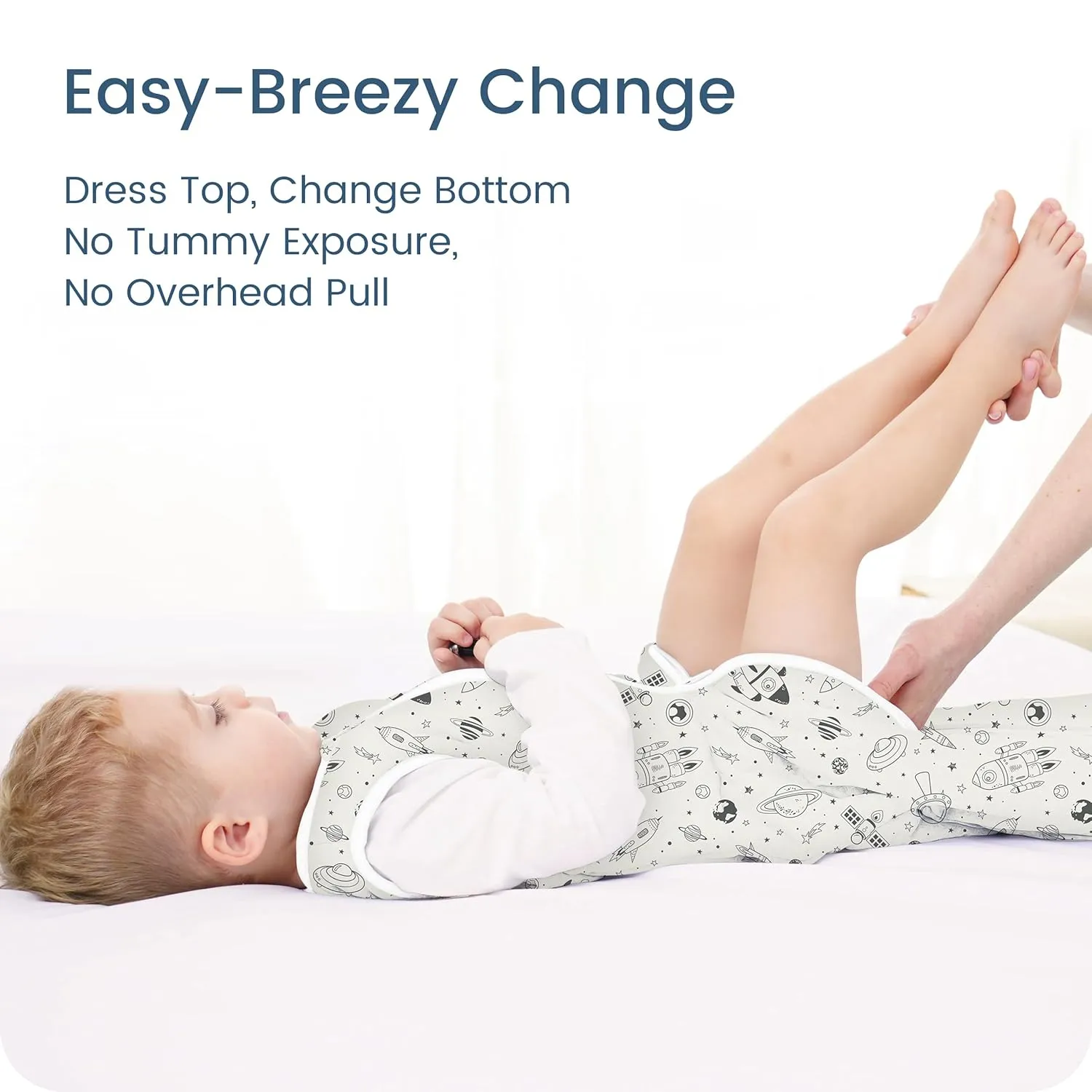 1.0 TOG Baby Sleep Sack 15-18-24 Months, Quilted Wearable Blanket Baby Sleeping Bag with 2-way Safe Zipper, Ultra Soft All Season Sleep Sack, 1 Pack(Space Odyssey)