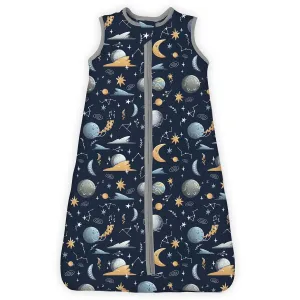 1.0 TOG Sleep Sack 0-6 Months, Swaddle Transition Sleeping Bag, Premium Baby Wearable Blanket with 2-way Zippers, All Season Sleep Sack, 1 Pack(Night Sky)