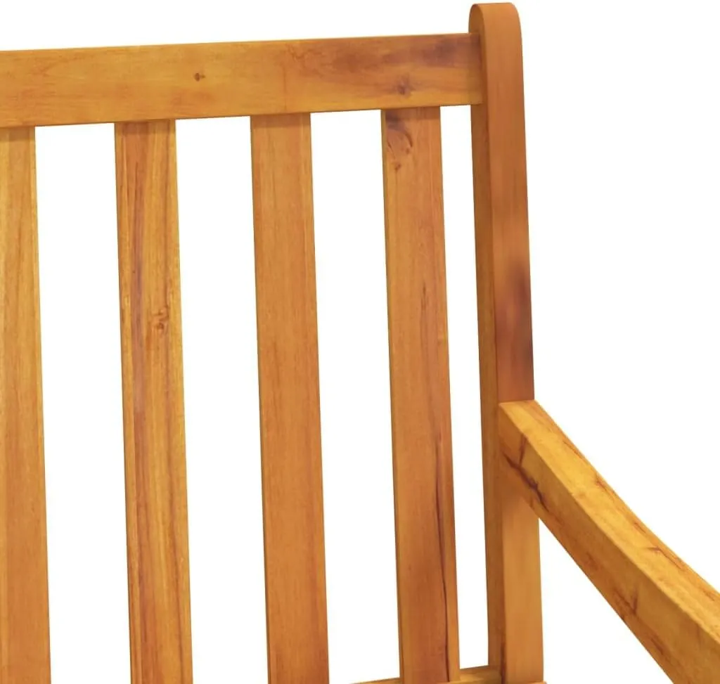 2-Piece Solid Acacia Wood Patio Chairs Outdoor Furniture Set with Oil Finish Weather-Resistant Armchairs for Garden Poolside Backyard 35.4" Tall
