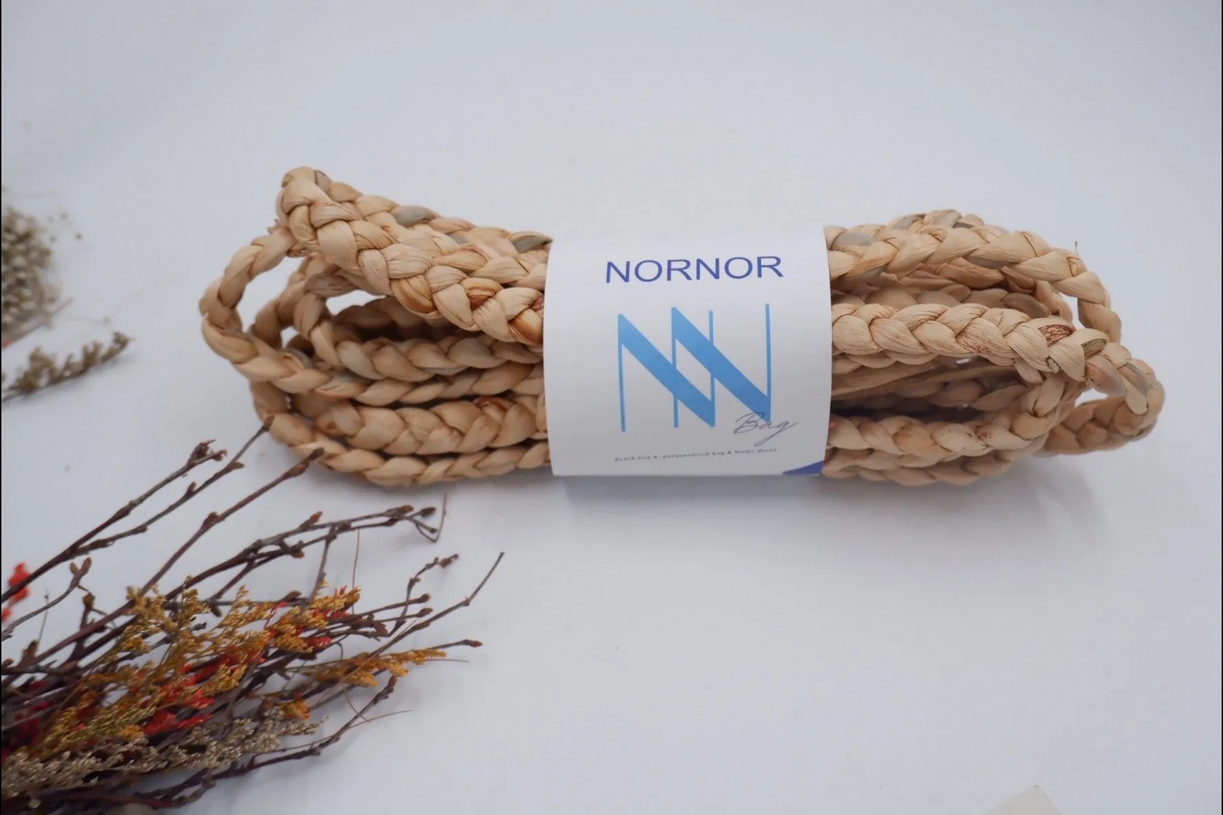 20mm (50 meters, 75 meters) natural water hyacinth rope, rug rope, natural rope for furniture, water hyacinth rope for Cat Scratching, Sea grass cord