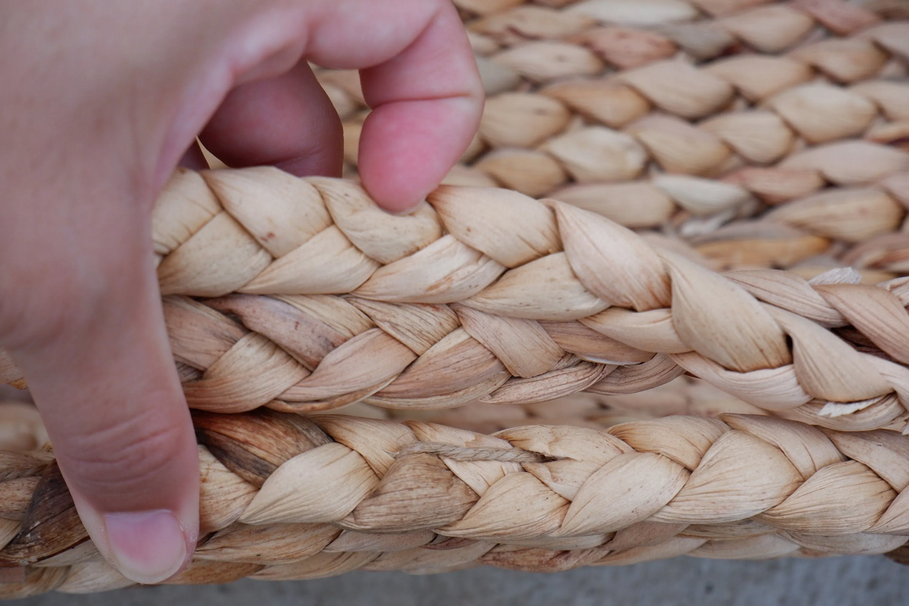 20mm (50 meters, 75 meters) natural water hyacinth rope, rug rope, natural rope for furniture, water hyacinth rope for Cat Scratching, Sea grass cord