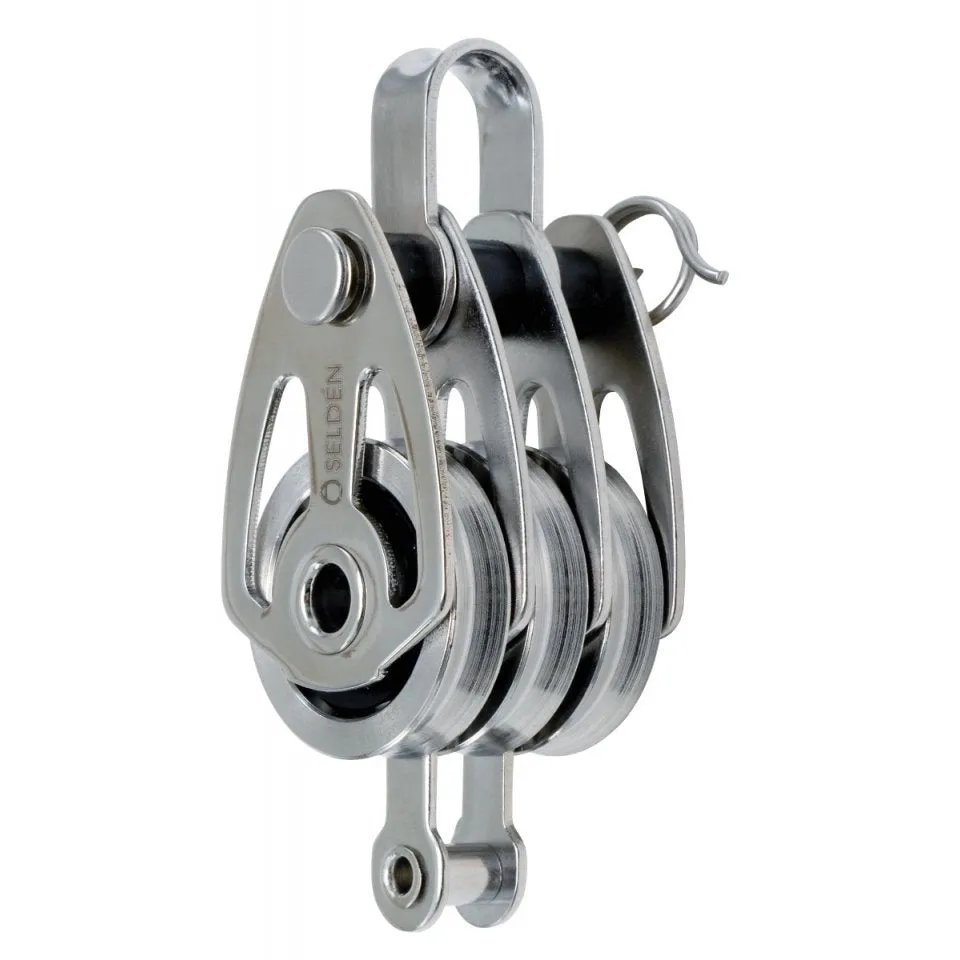 25 mm High Load Ball Bearing Block - Triple, Becket, Strap