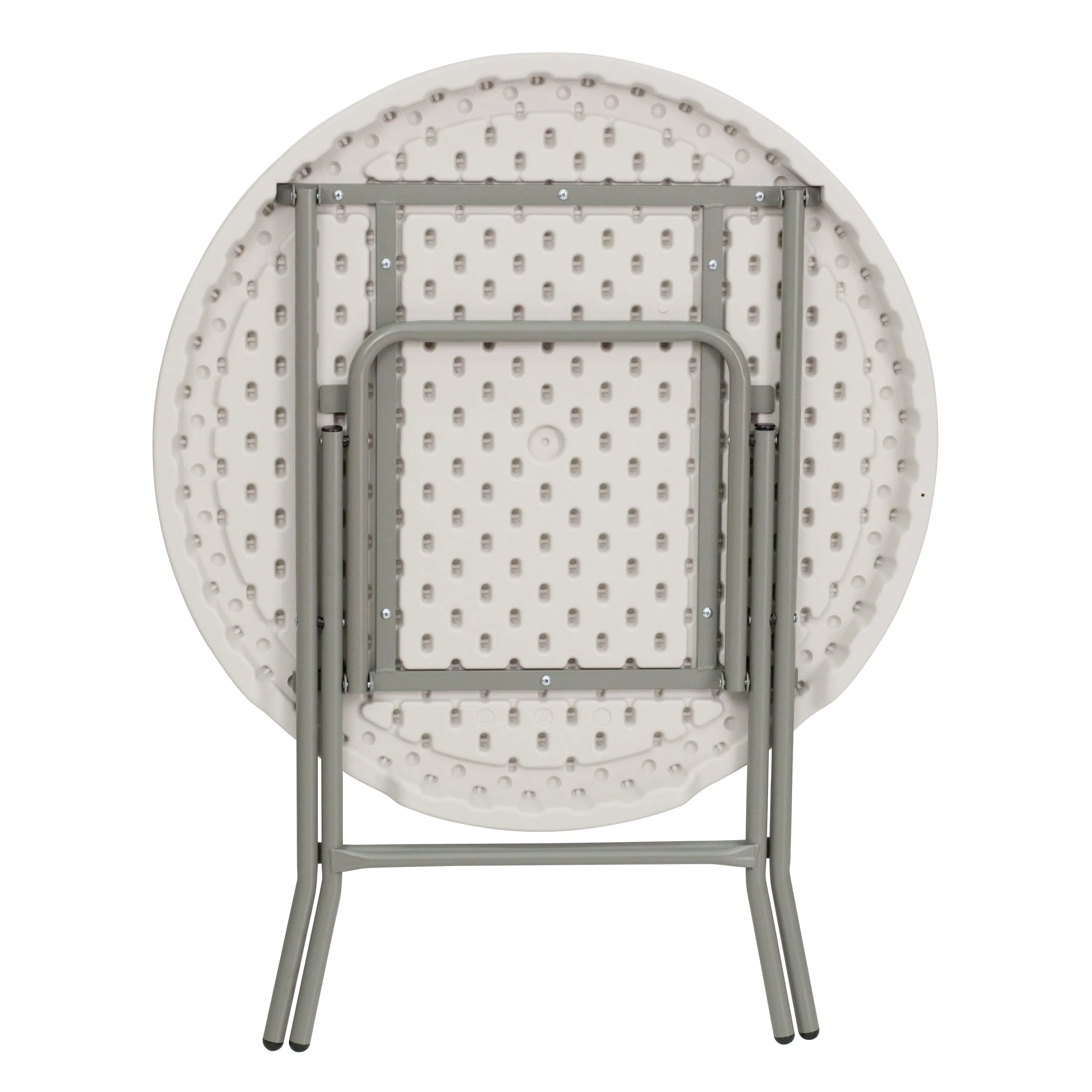 2.63-Foot Round Plastic Folding Table