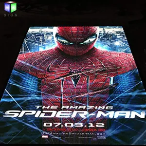 27 x 40 Inch Movie Posters Adertising Black Aluminum Frame Led Light Box Display, Backlit Advertisement Poster Frame