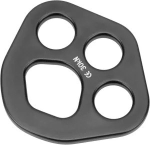 30KN Rigging Plate, Rock Climbing Tool, Round Shape Design Uniform Force, Full Colored Anodizing Process 3000kg Capacity for Outdoor Expansion