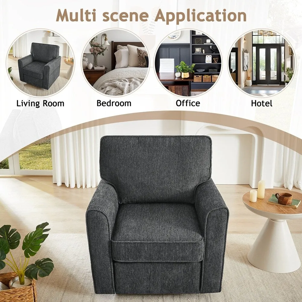 360°Swivel Chair Accent Barrel Armchair
