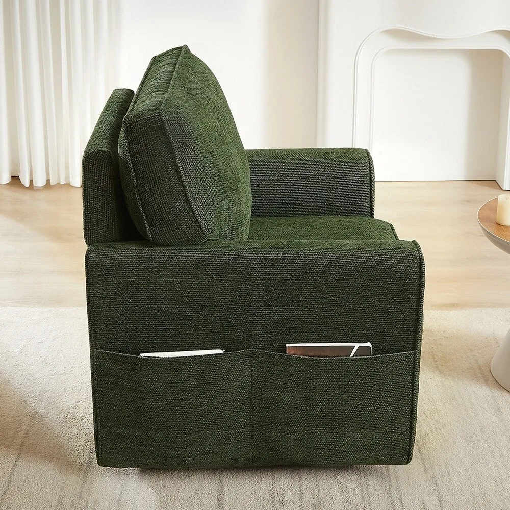 360°Swivel Chair Accent Barrel Armchair