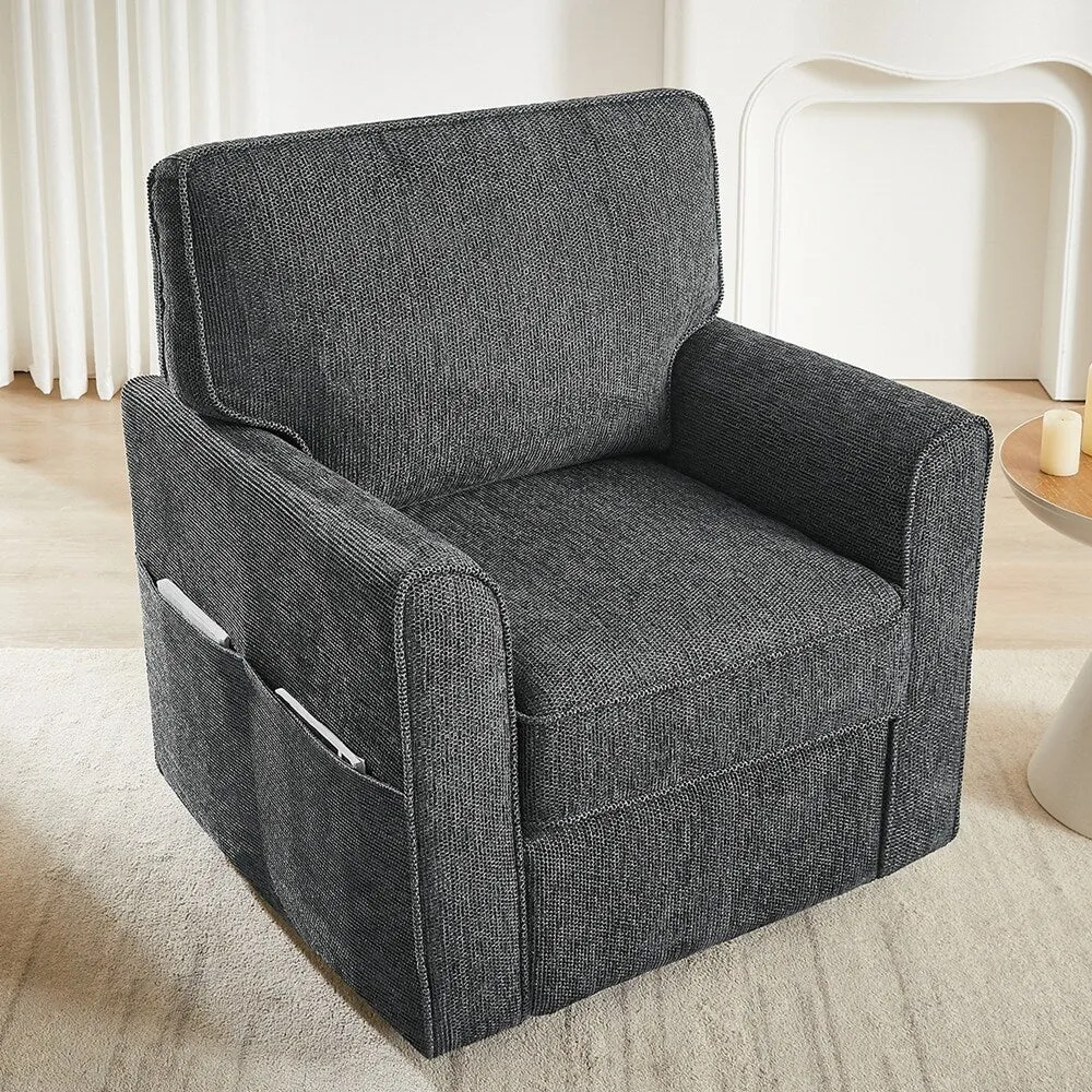 360°Swivel Chair Accent Barrel Armchair