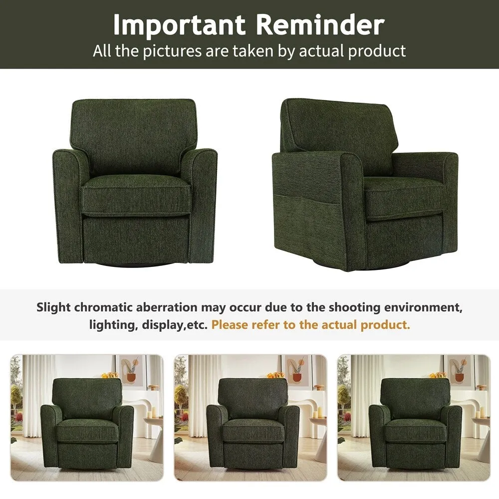 360°Swivel Chair Accent Barrel Armchair
