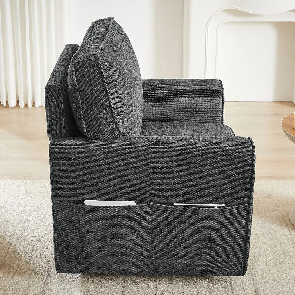360°Swivel Chair Accent Barrel Armchair