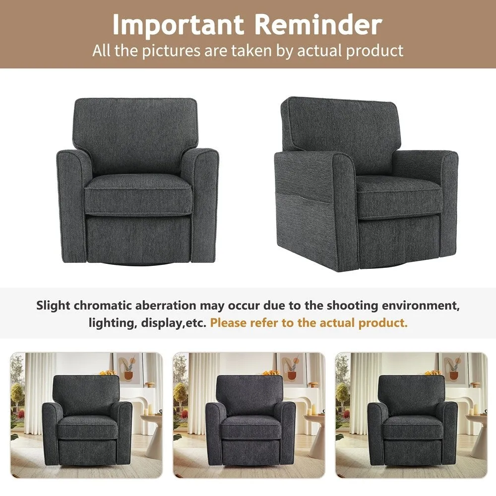 360°Swivel Chair Accent Barrel Armchair
