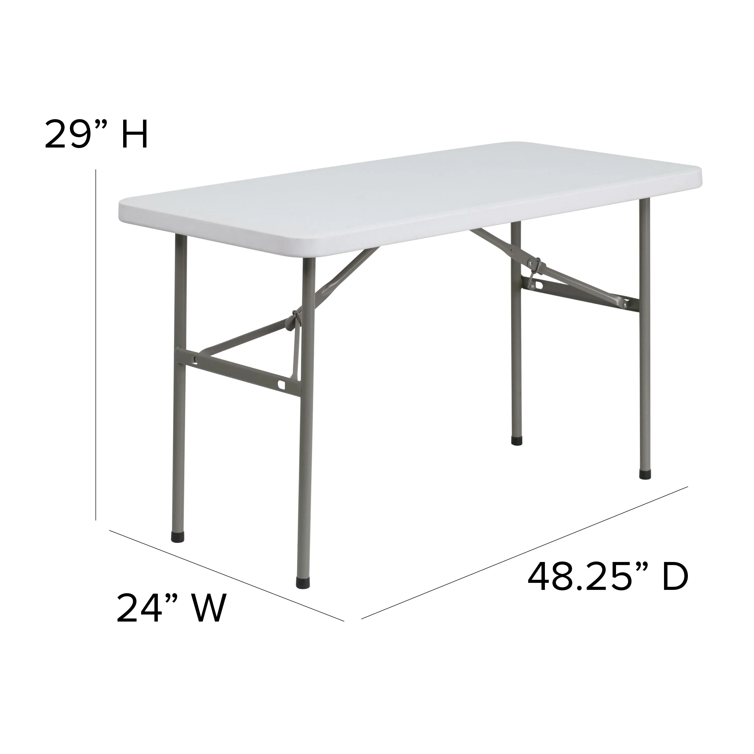 4-Foot Plastic Folding Table