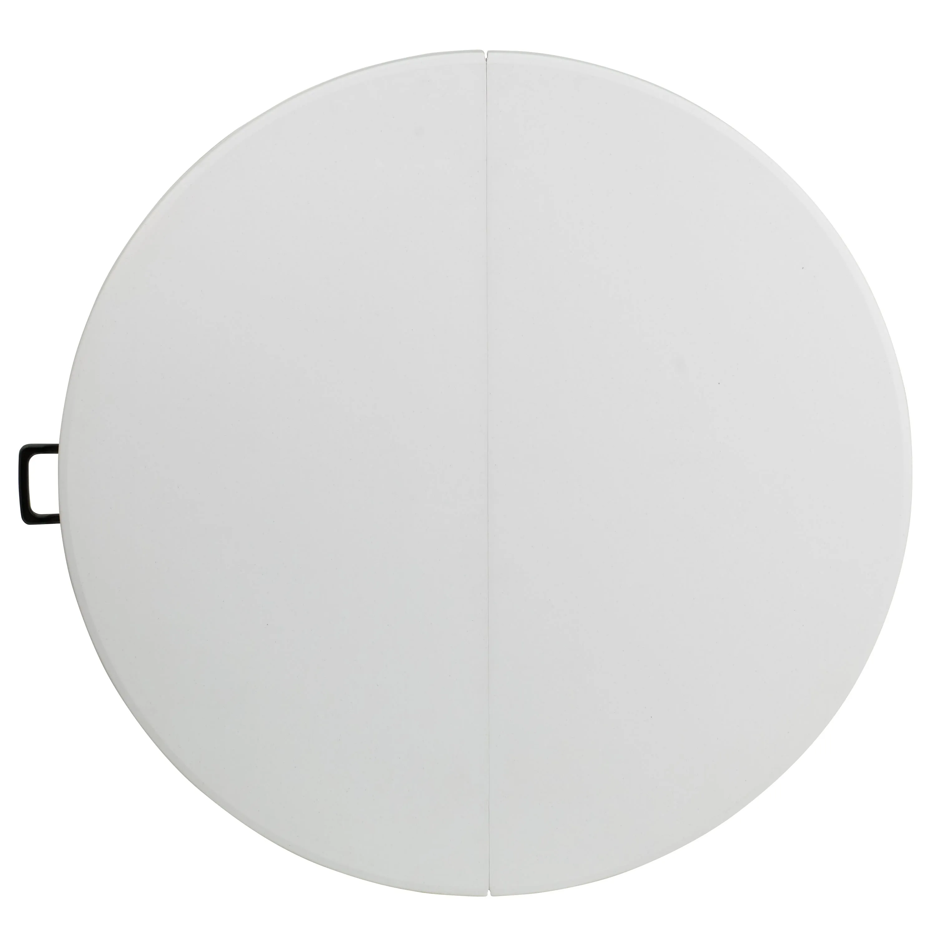 4-Foot Round Bi-Fold Plastic Banquet and Event Folding Table with Carrying Handle