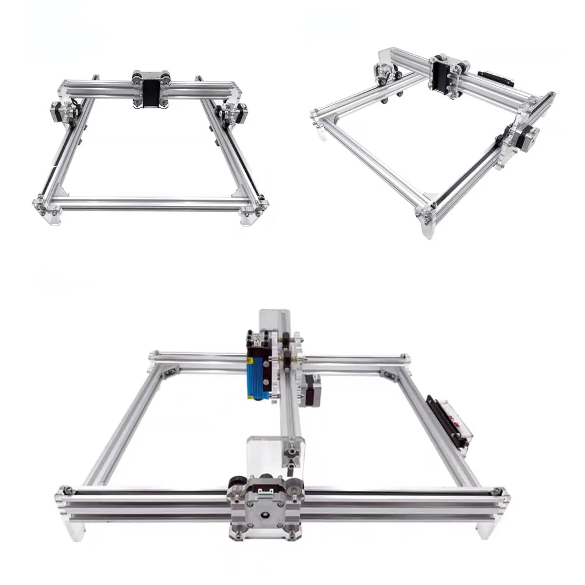 4080 T Slot Aluminum Extrusion for 3D Printer Parts and CNC DIY Silver 1220mmX2