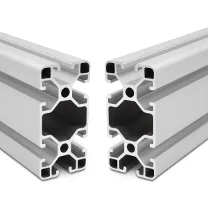 4080 T Slot Aluminum Extrusion for 3D Printer Parts and CNC DIY Silver 1220mmX2