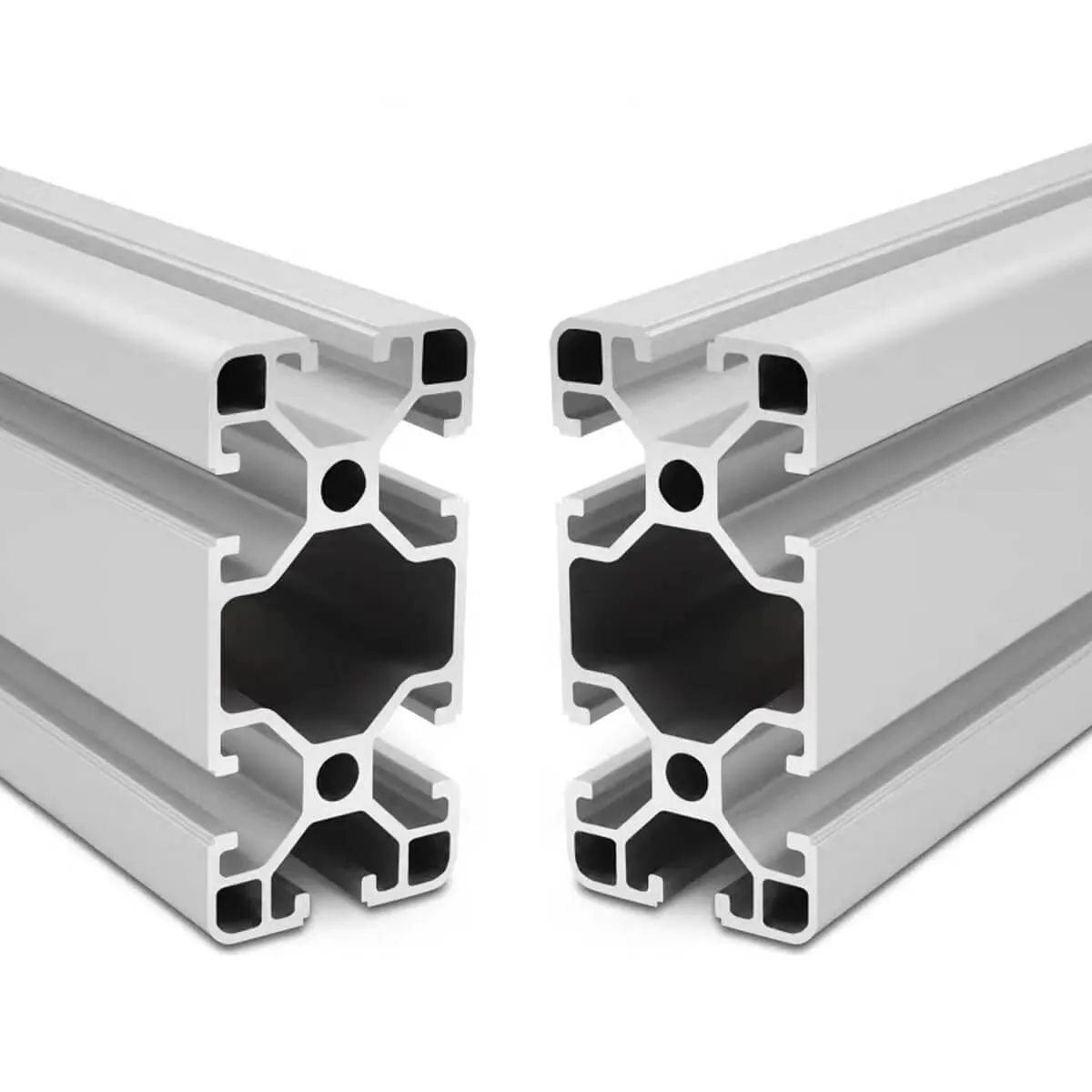 4080 T Slot Aluminum Extrusion for 3D Printer Parts and CNC DIY Silver 1220mmX2