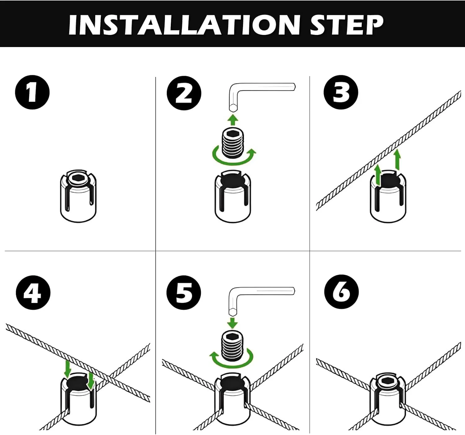 40PCS Cross Cable Clamps, T316 Stainless Steel Cross Clamps for 1/8" Wire Rope or Rod Fittings, No Drilling Required Clips for Wire Trellis Kits, Espalier Cable Trellis System (Heavy Duty)