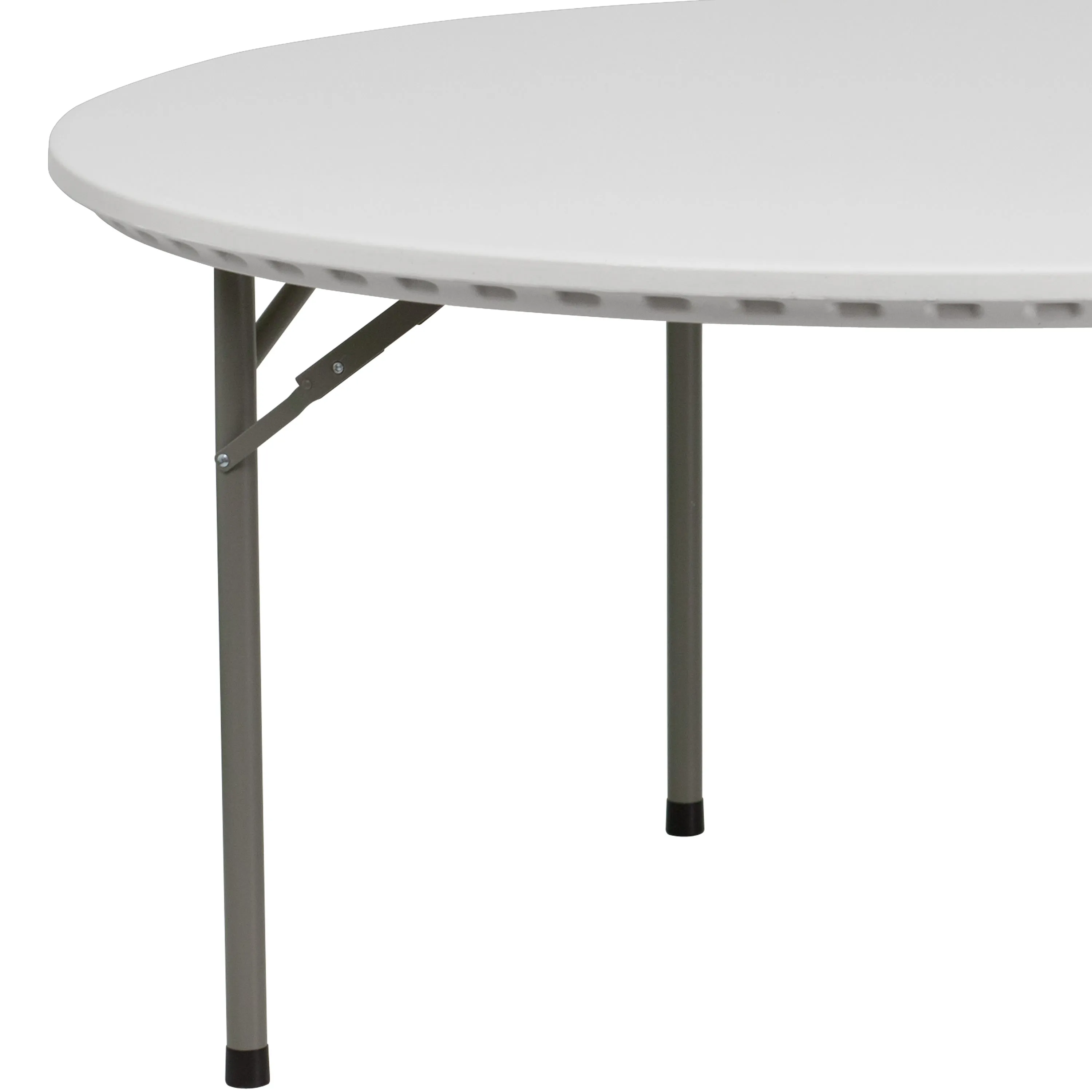 5-Foot Round Plastic Folding Table