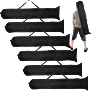 6pcs 43x9in Camp Chair Replacement Bag, Foldable Folding Chair Storage Bag with Carrying Strap & 2 Pockets Portable Camping Chair Bag for Outdoor Travel (Chair is not Included)