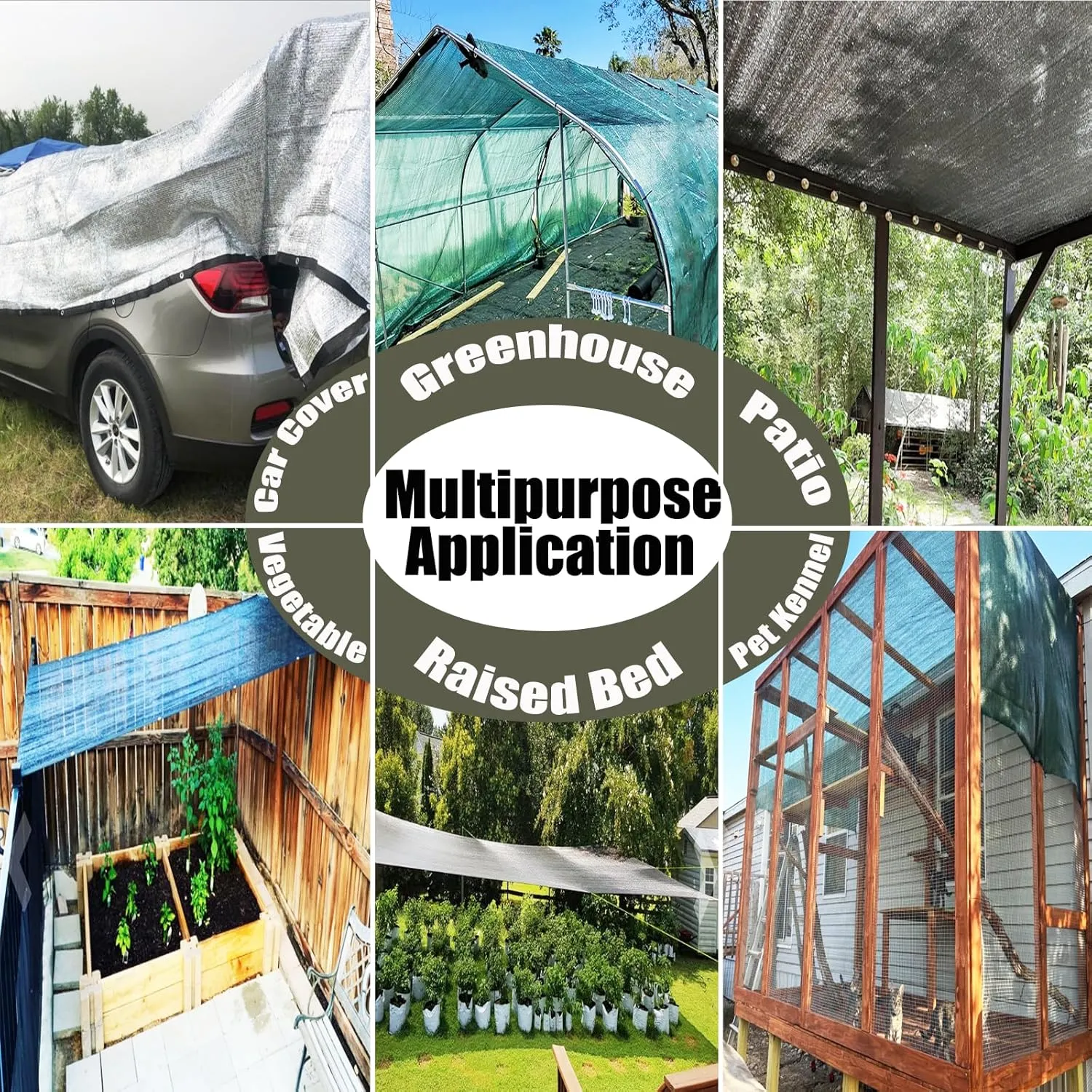 70% Reflective Aluminum Foil Sun Shade Cloth,Mesh Canopy Cover with Grommets,Durable Shade Fabric for Patio Porch,Garden,Greenhouse,Pergola 10ft X 20ft