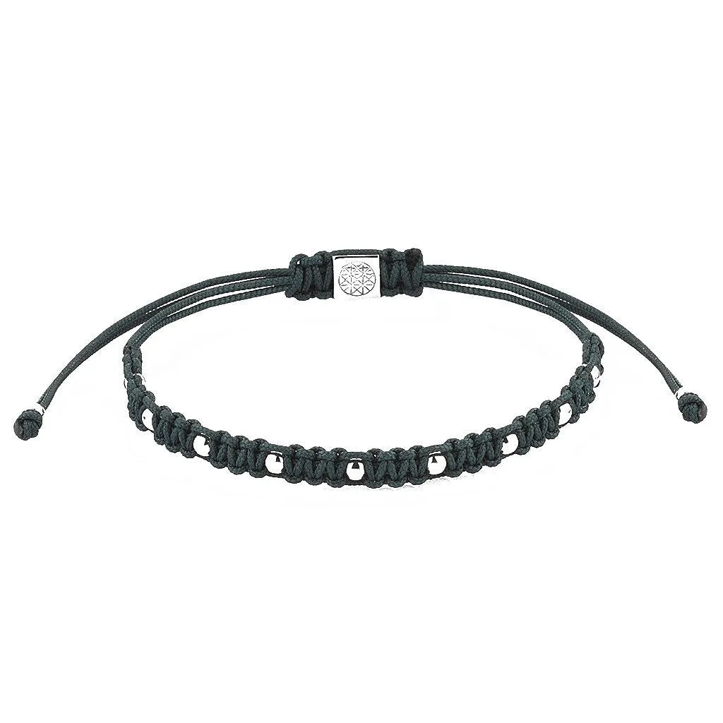 9 Balls Macrame - Silver