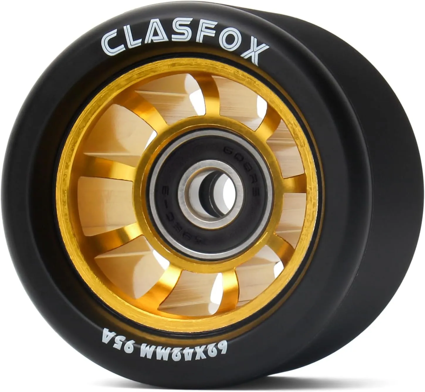 95A Speed/Derby Wheels Aluminum Roller Skate Wheels Indoor Roller Replacement Wheel (Set of 8)