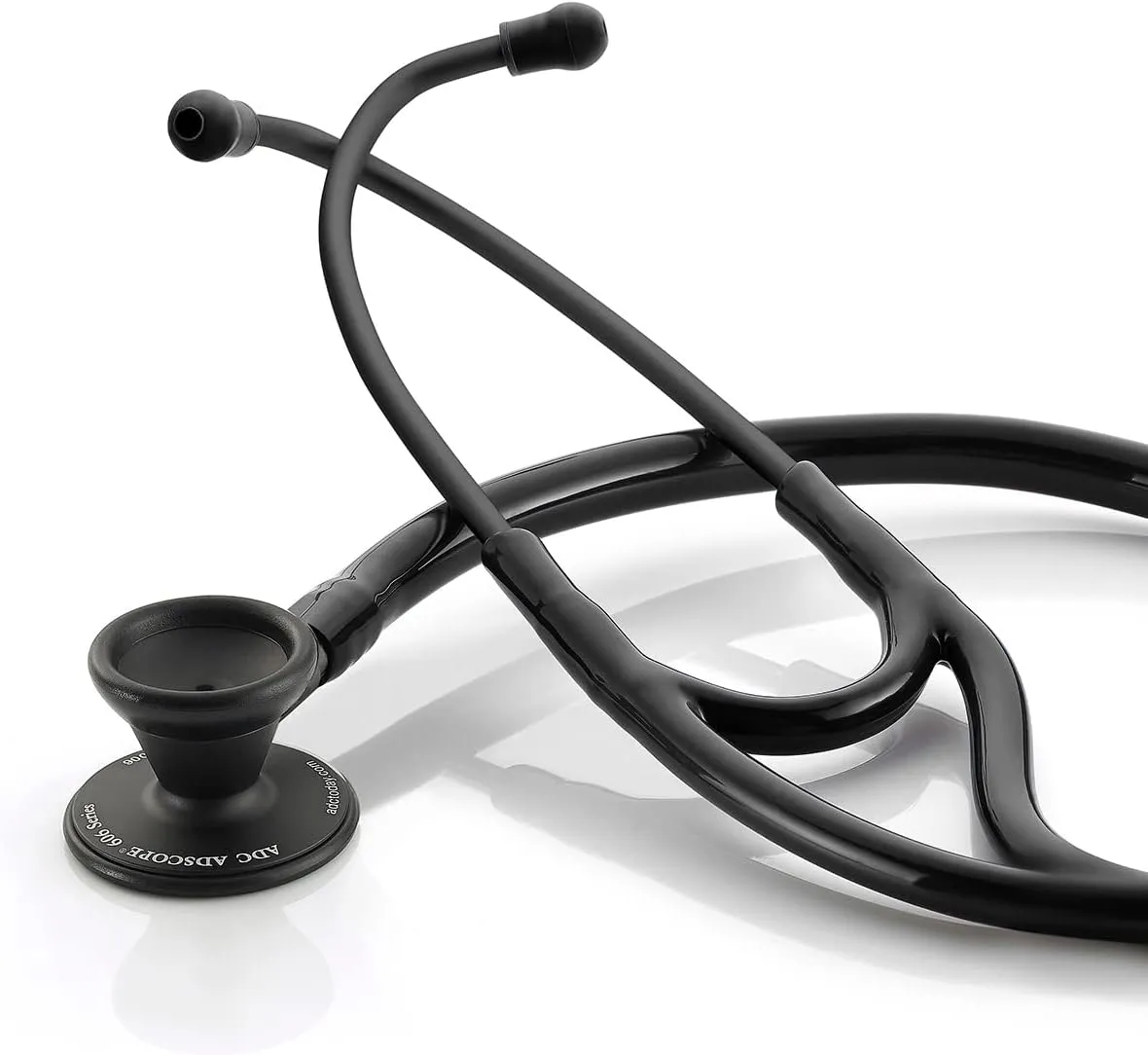 ADC Adscope 606 Ultra Lightweight Cardiology Stethoscope with Tunable AFD Technology, 28 inch Length, Tactical All Black
