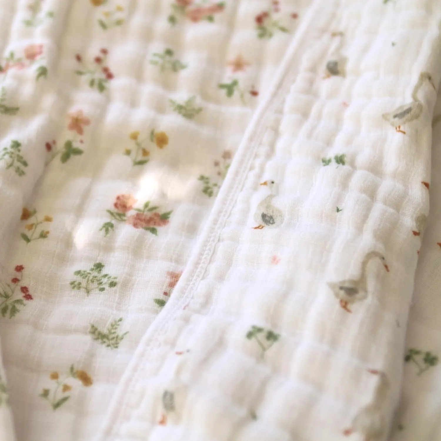 aden   anais Essentials Dream Blanket, Muslin Baby Blankets for Girls & Boys, Ideal Lightweight Newborn Nursery & Crib Blanket, Country Floral