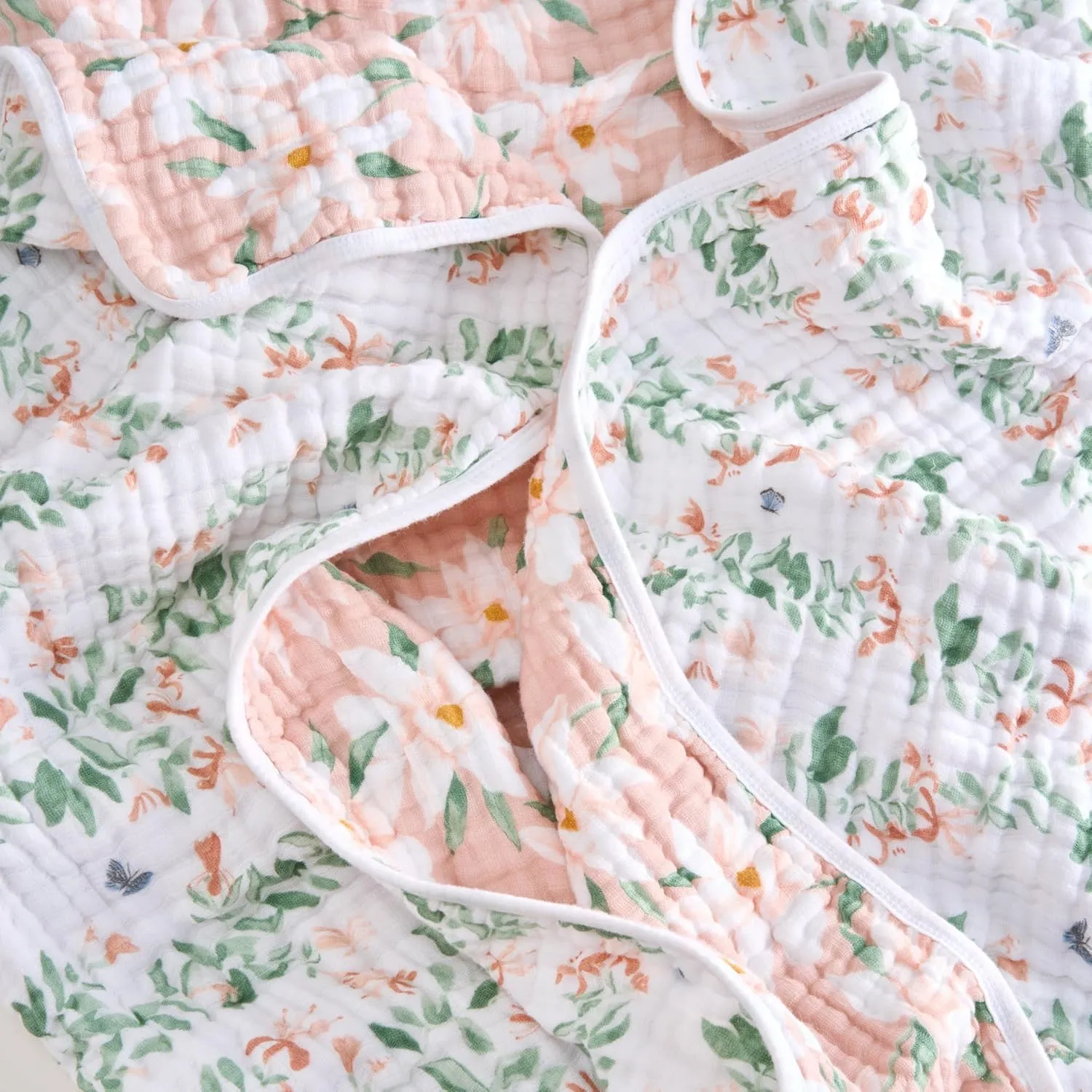 aden   anais Essentials Dream Blanket, Muslin Baby Blankets for Girls & Boys, Lightweight Newborn Nursery & Crib Blanket, Unisex Toddler & Infant Bedding, Shower & Registry Gift, Butterfly Garden