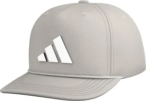 adidas Men's Midrange Structured High-Crown Slight Pre Curve Brim Adjustable Fit Snapback Hat with Retro Rope Cording Detail
