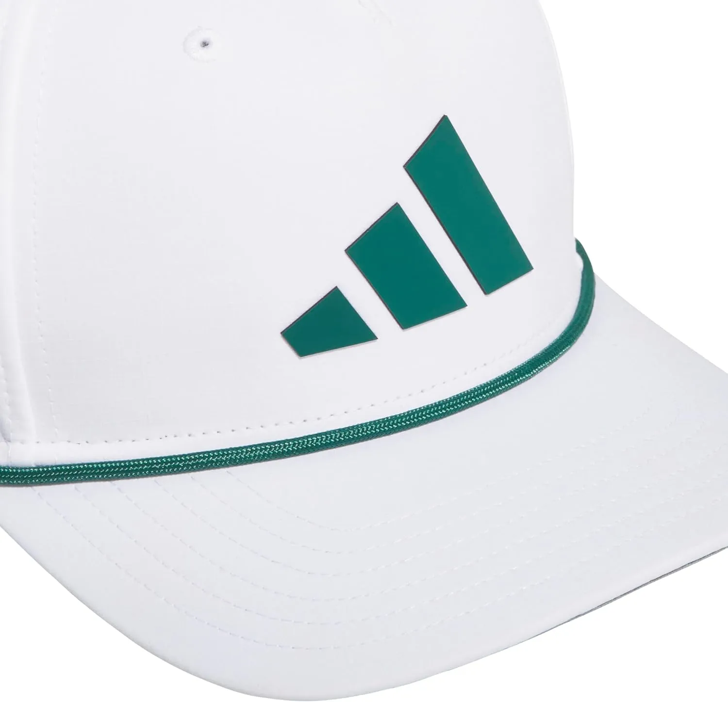 adidas Men's Midrange Structured High-Crown Slight Pre Curve Brim Adjustable Fit Snapback Hat with Retro Rope Cording Detail