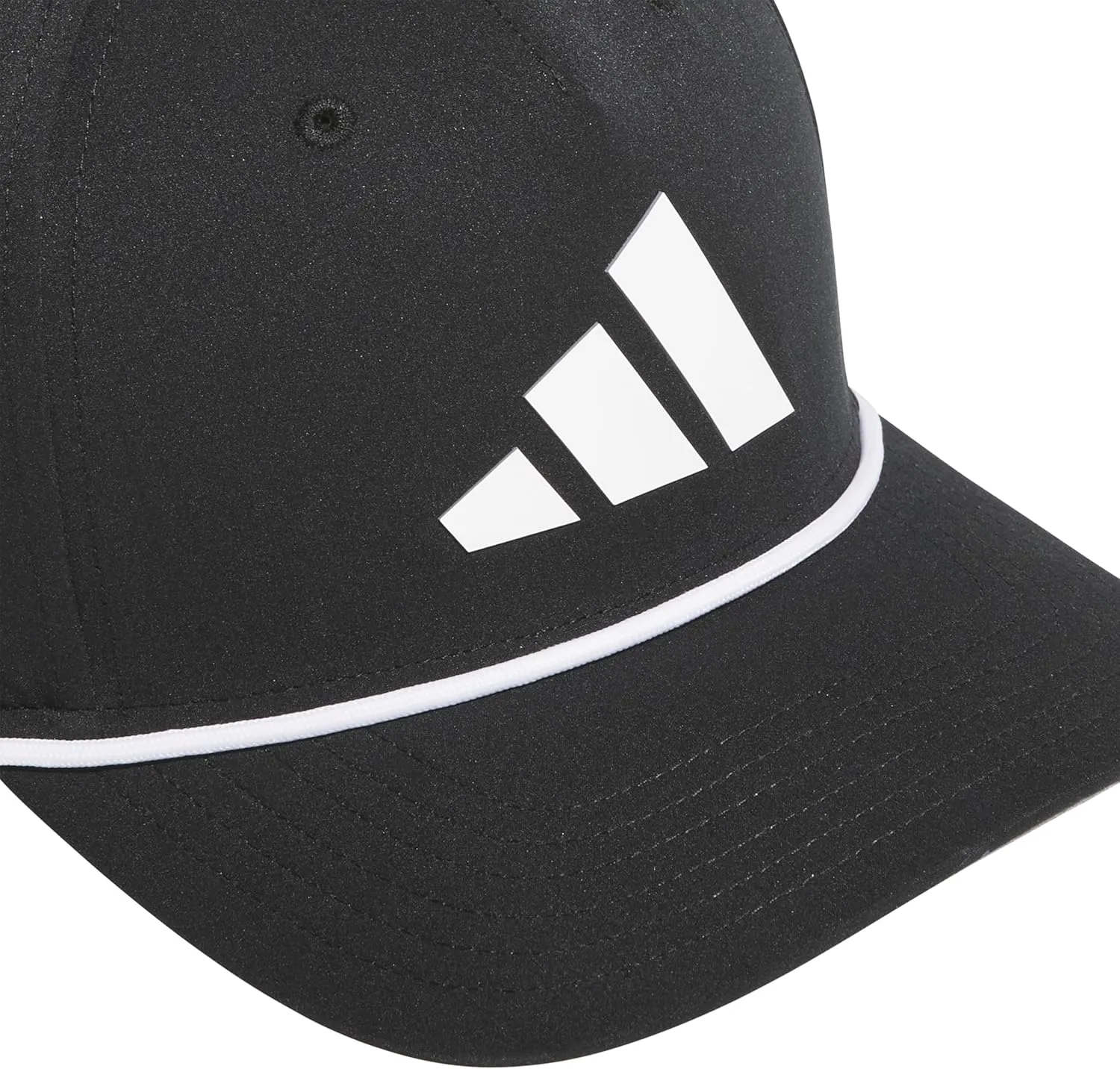 adidas Men's Midrange Structured High-Crown Slight Pre Curve Brim Adjustable Fit Snapback Hat with Retro Rope Cording Detail