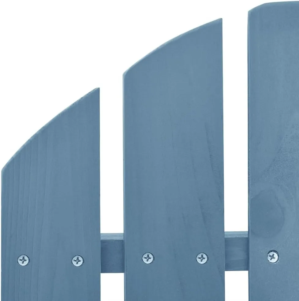 Adirondack Rocking Chair Solid Fir Wood Outdoor Furniture Blue 36.2" Patio Chair with Ergonomic Design for Backyard Deck Poolside