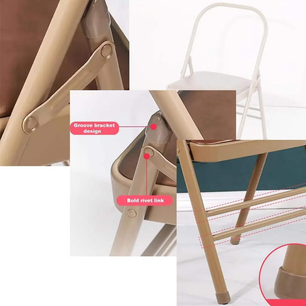 Adult Foldable Backless Yoga Chair with a Load Capacity of 300 kilograms. Yoga Auxiliary Chair with Lumbar Back Support Freed Back Pain Chair can Assist in Completing Yoga Movements.,Brown