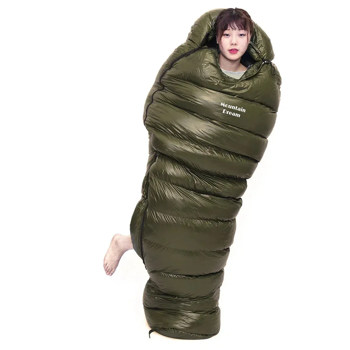 Adult Mummy Sleeping Bag - Thicken Warm Duck Down Ultralight Sleeping Bag