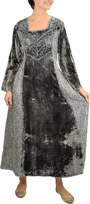 Agan Traders Women's 2025 Renaissance Vintage Long Dress Gown Maxi