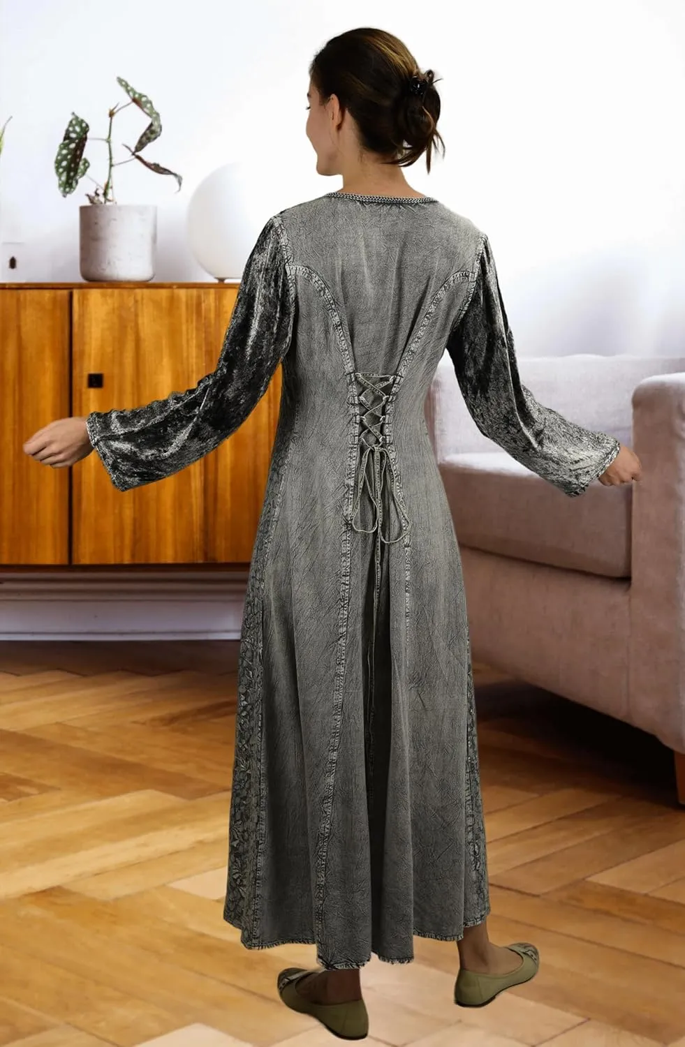 Agan Traders Women's 2025 Renaissance Vintage Long Dress Gown Maxi