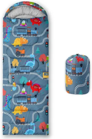 AILONEN Dolphin Camping Sleeping Bag for Boys Girls Adults,Lightweight & Waterproof,3 Season Warm & Cold Weather,Portable,Blue Dolphin Sea Animal Print Sleeping Bag,Traveling,Camping,Hiking