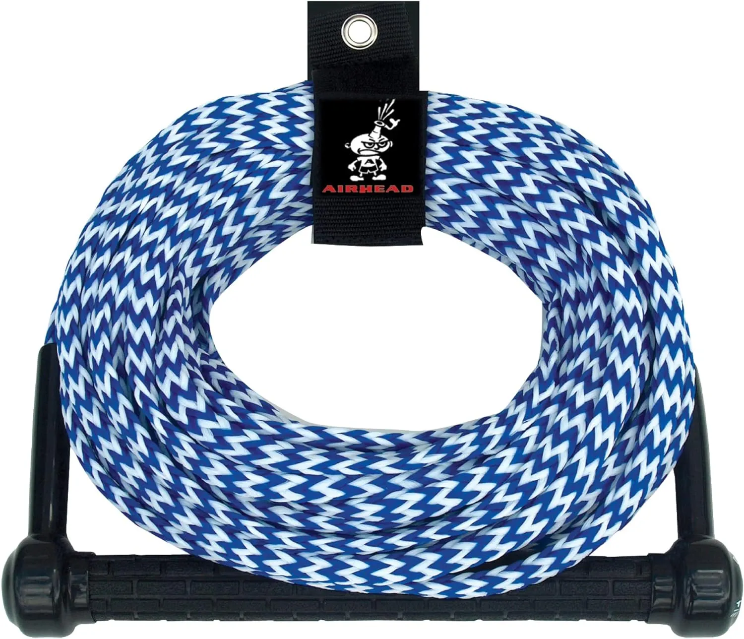 Airhead Water Ski Rope, Tractor-Grip Handle, 1 Section, 75-Feet,Blue and White