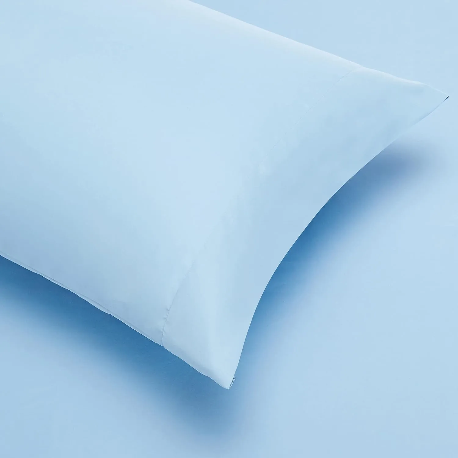 Amazon Basics 5-Piece Lightweight Microfiber Comforter Set with Sheets ,Bed-in-a-Bag Sheets, Blue Striped Bedding, Twin/Twin XL