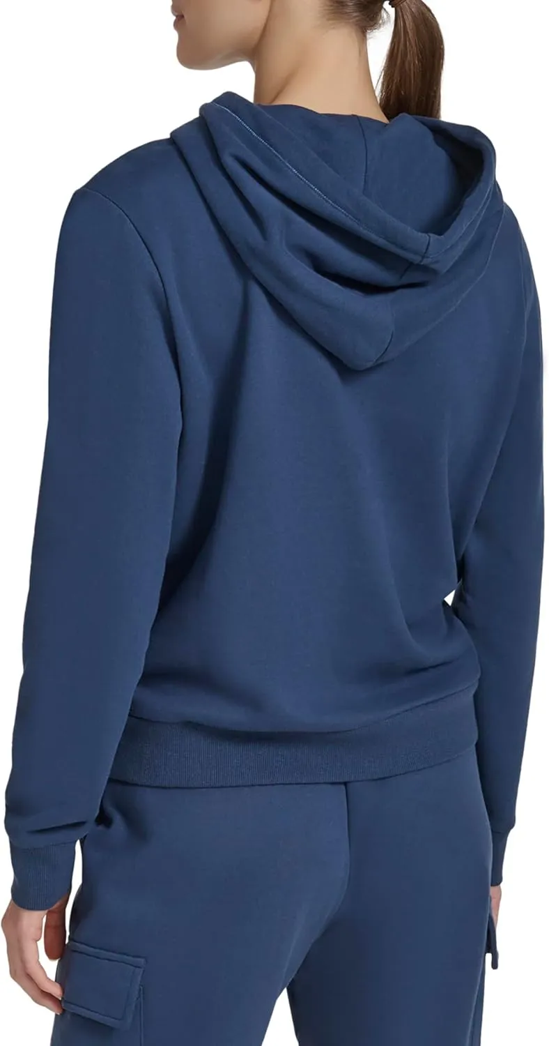Andrew Marc Women's Fleece Pullover Hooded Top
