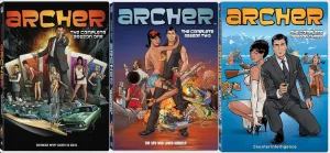 Archer: The Complete Season 1, 2 & 3 [DVD - 3 Pack]