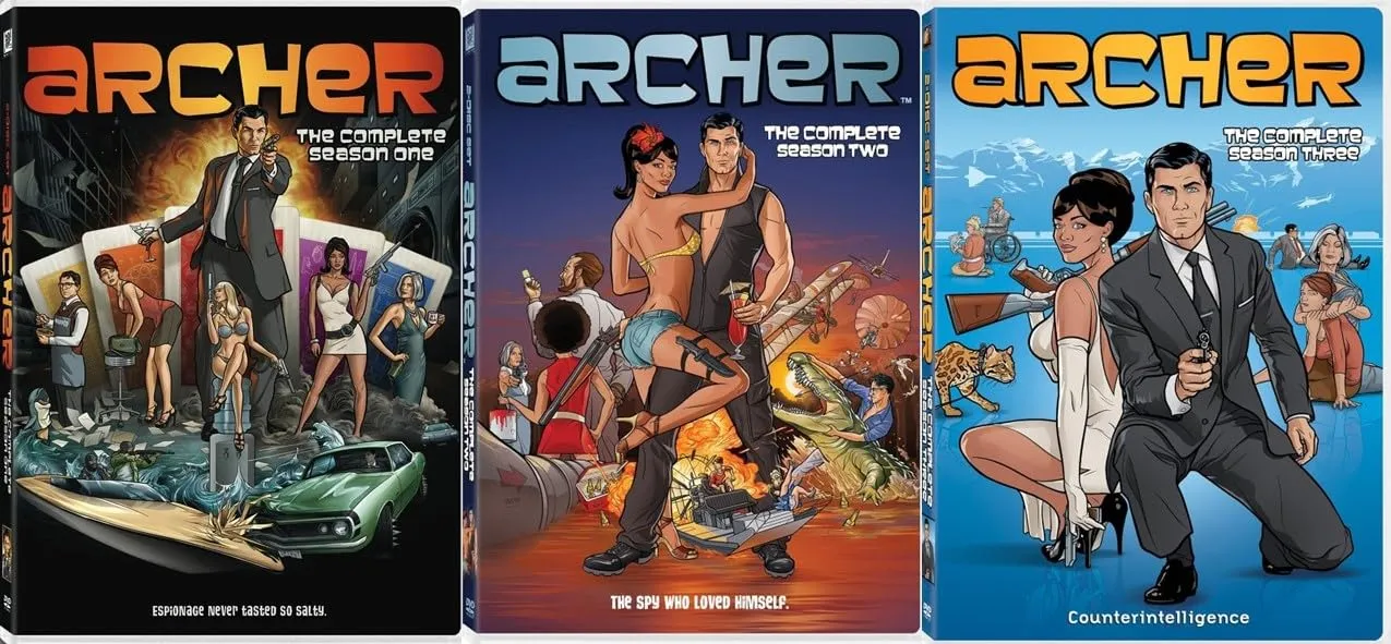 Archer: The Complete Season 1, 2 & 3 [DVD - 3 Pack]
