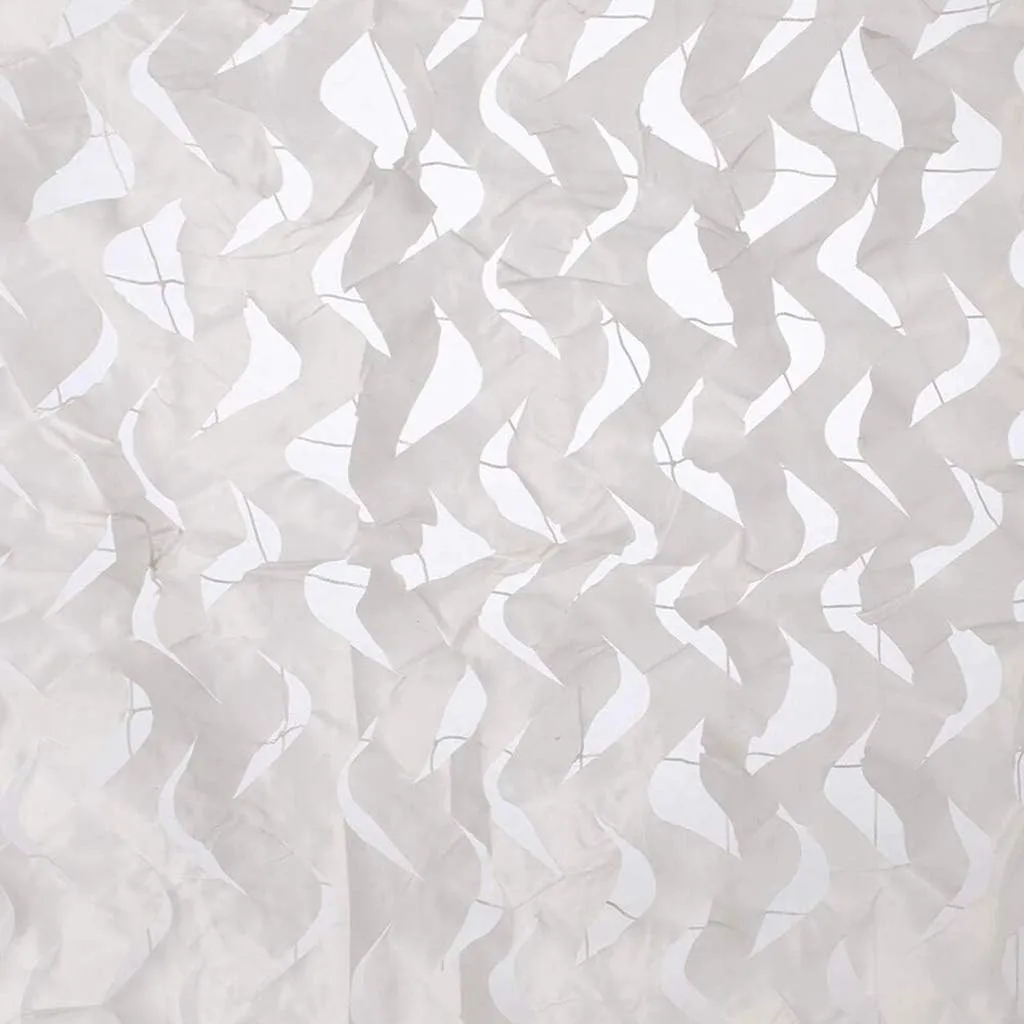 Army Camouflage Net White UV Resistant Camo Shade Netting for Camping, Hunting, Shooting, Blind, Woodland,Sunscreen Netting Military Theme Party Decoration