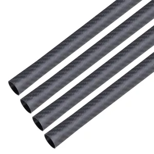 ARRIS 16mm x 14mm x 500mm Carbon Fiber Tubes, High Strength 16MM Hollow Carbon Tube with Matt Surface for RC Plane Multicopters (4PCS)