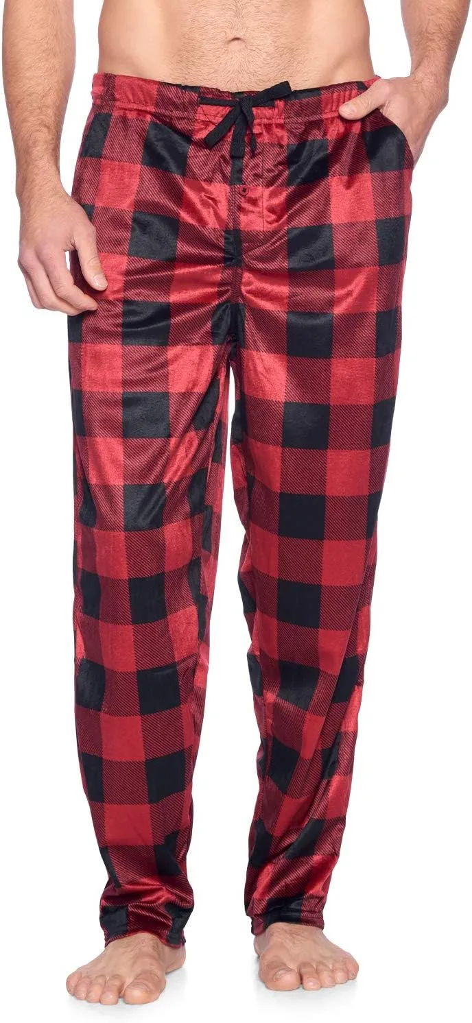 Ashford & Brooks Men's Fleece Pajama Pants, Fuzzy Soft Sleep Lounge Bottoms