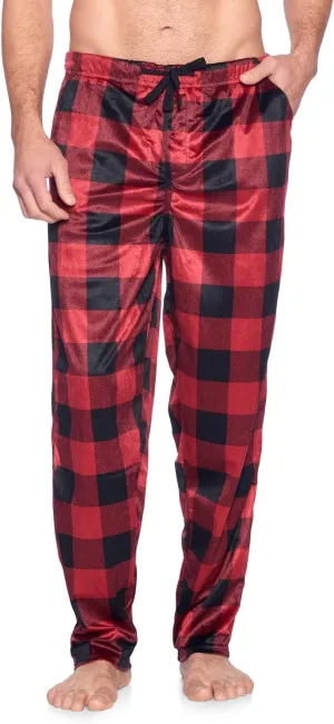 Ashford & Brooks Men's Fleece Pajama Pants, Fuzzy Soft Sleep Lounge Bottoms