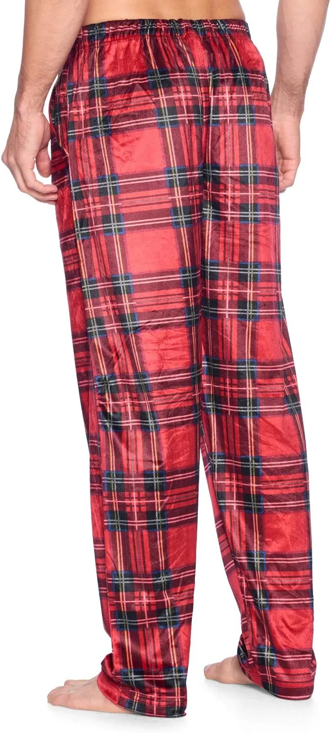 Ashford & Brooks Men's Fleece Pajama Pants, Fuzzy Soft Sleep Lounge Bottoms