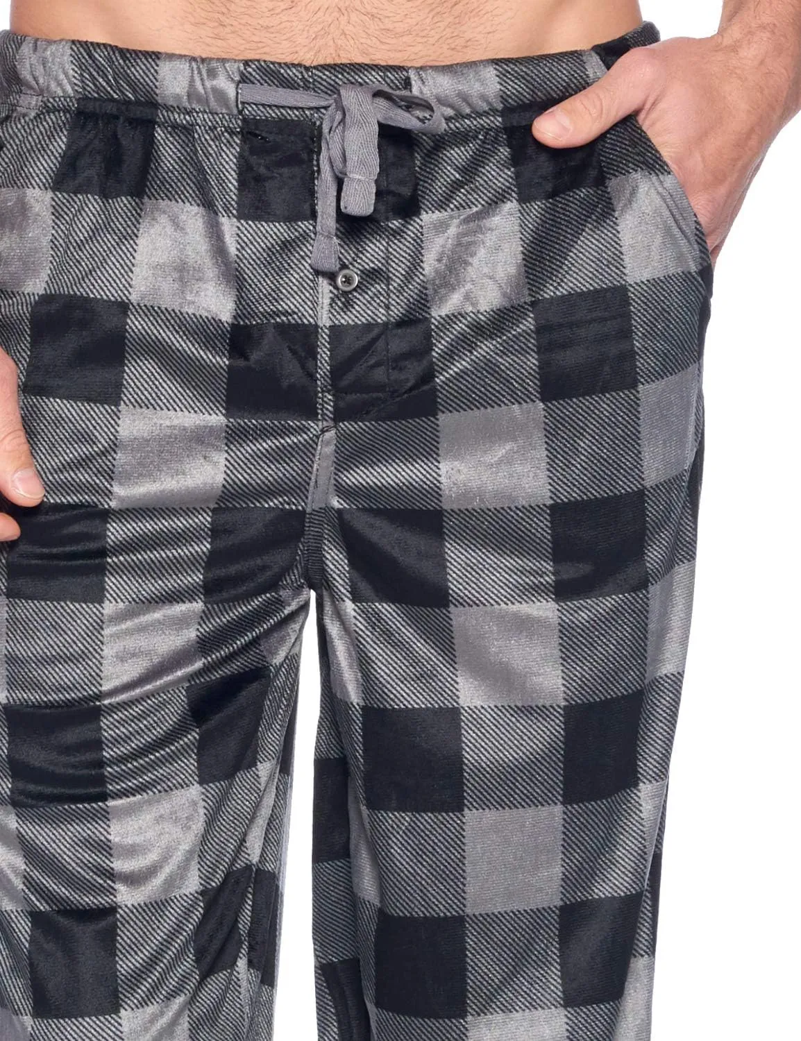 Ashford & Brooks Men's Fleece Pajama Pants, Fuzzy Soft Sleep Lounge Bottoms